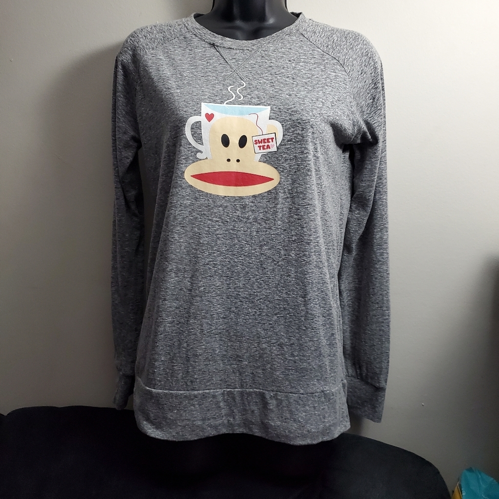 🌞 3/$30 Sweat Tea Paul Frank gray long sleeve. - Picture 2 of 6